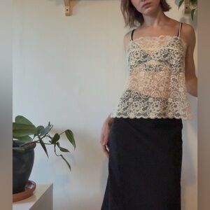 Vintage Wonderbra Lace Cami (fits S to L)
